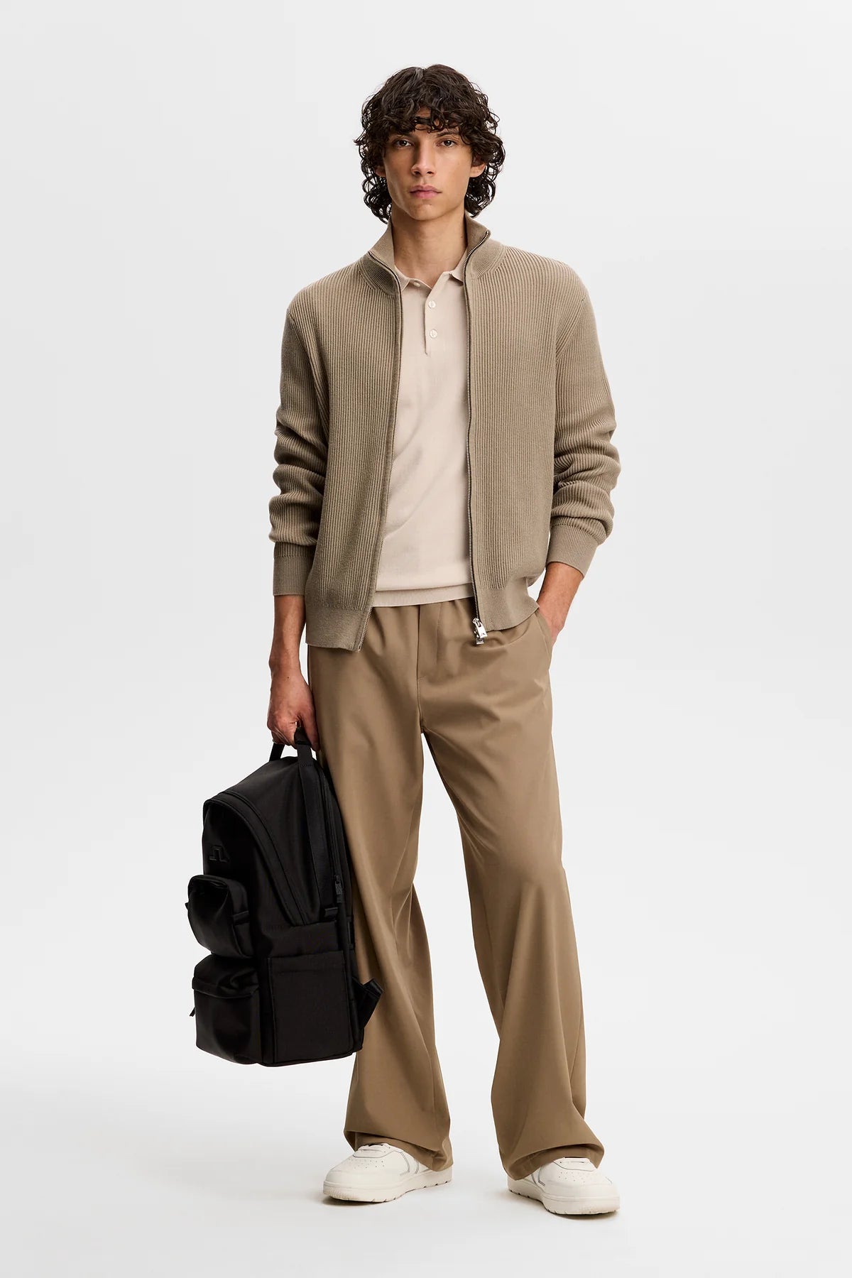 J.Lindeberg | polo à manches courtes "Ridge Knitted" - Beige