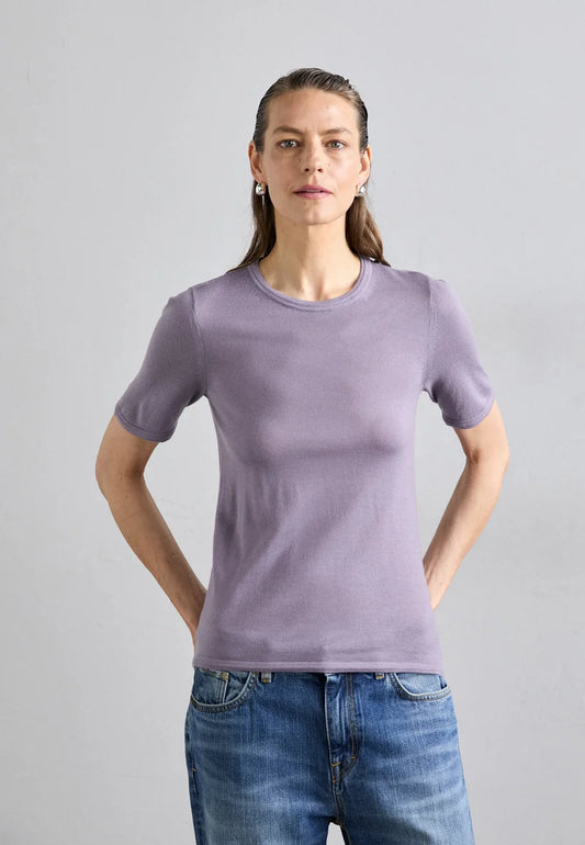 TIGER OF SWEDEN | T-shirt en laine "MAE" - Mauve