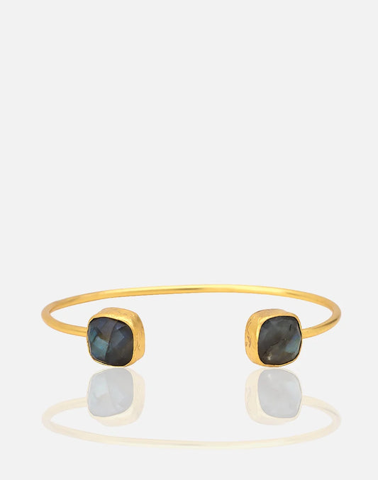 RM KANDY |  Bracelet manchette - Labradorite/Or