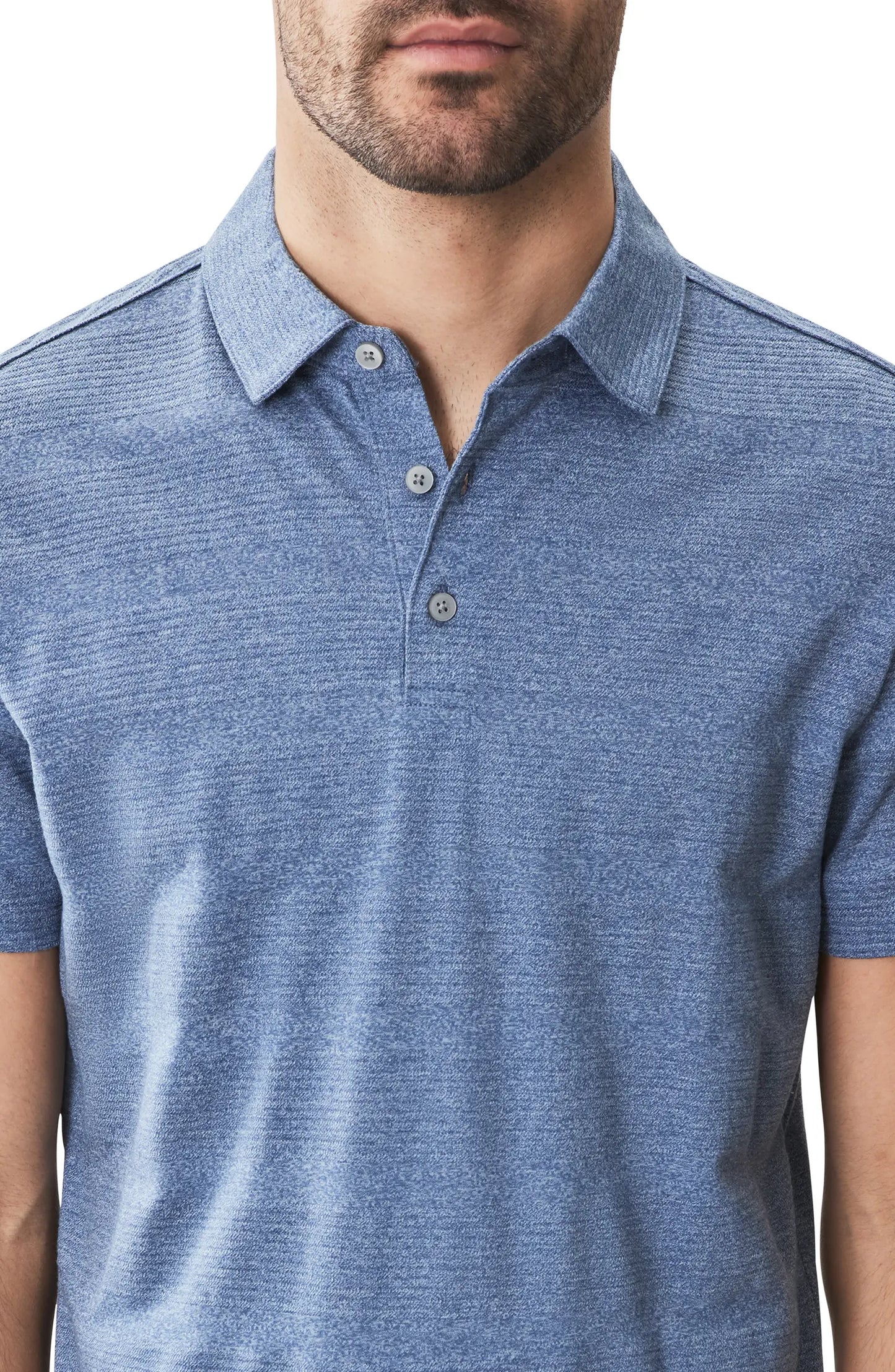 Robert Barakett | Polo en coton mélangé Granite- Blue