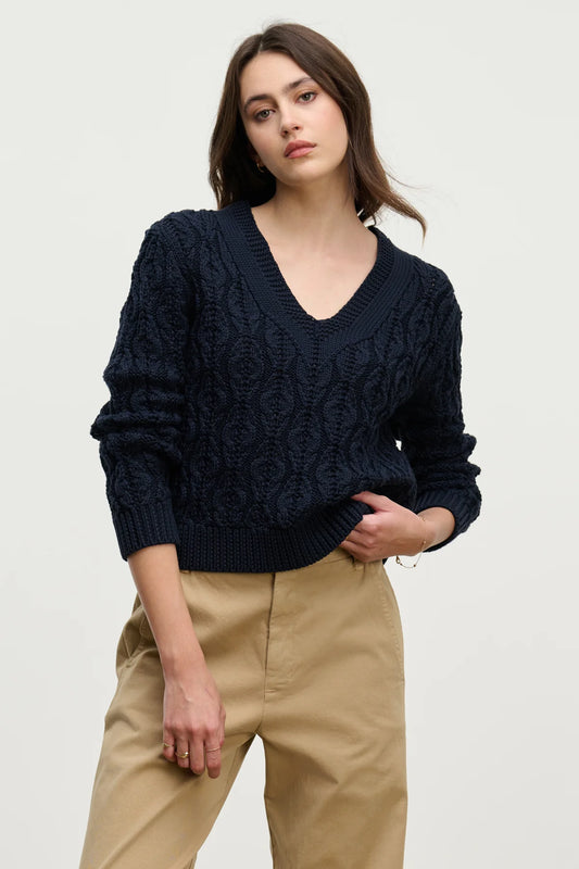 Velvet | Pull "Joyce" - Bleu Marine