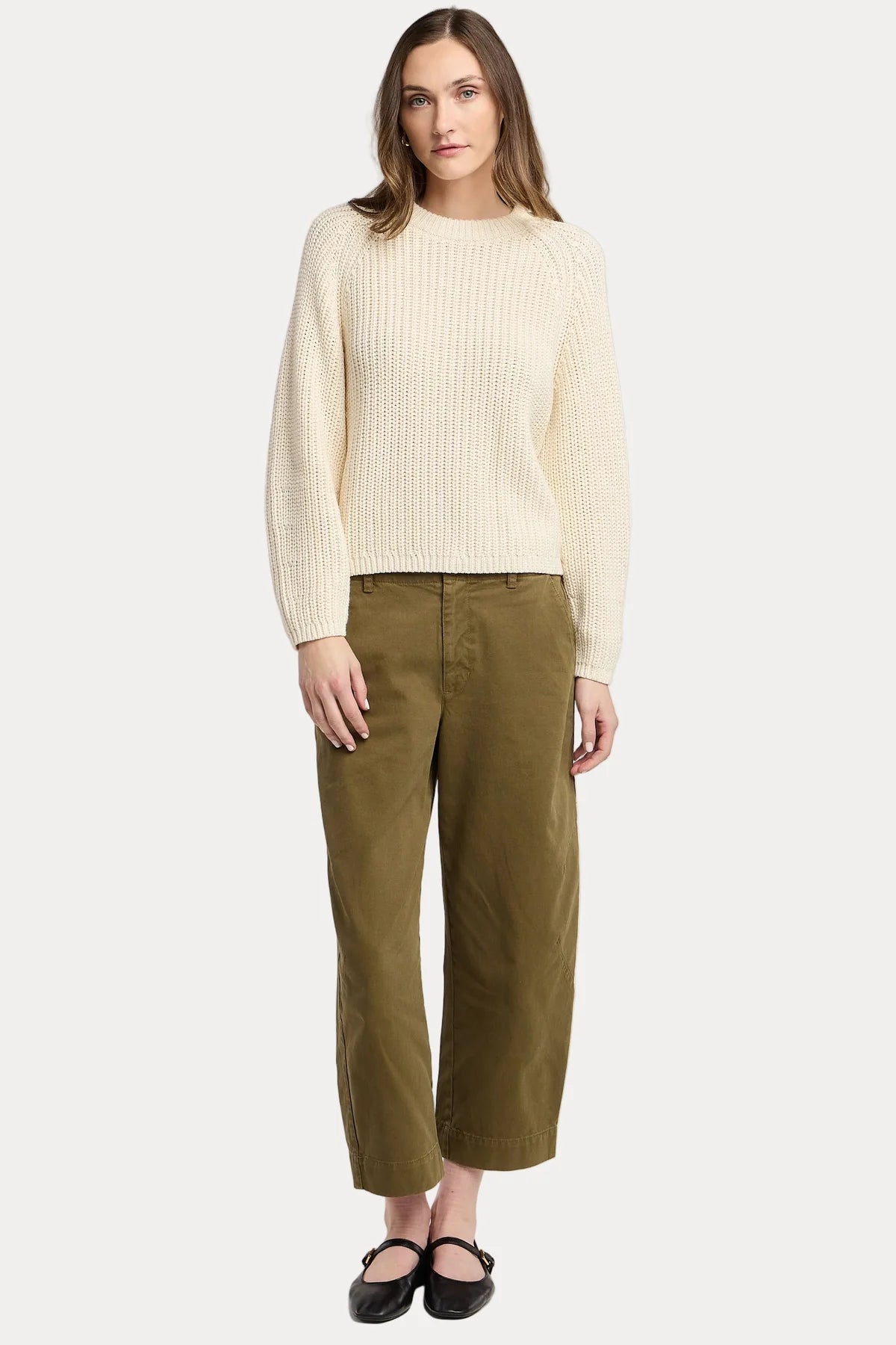 Velvet | Le pull ''Ember'' en coton Pima épais | Ivoire