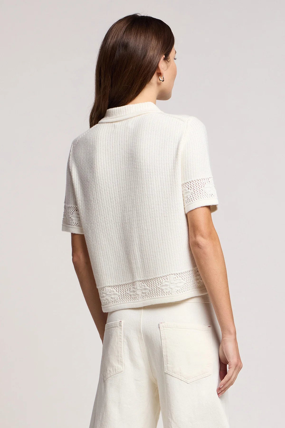 Velvet | Le cardigan en coton et cachemire ''Rosemond'' - Lait