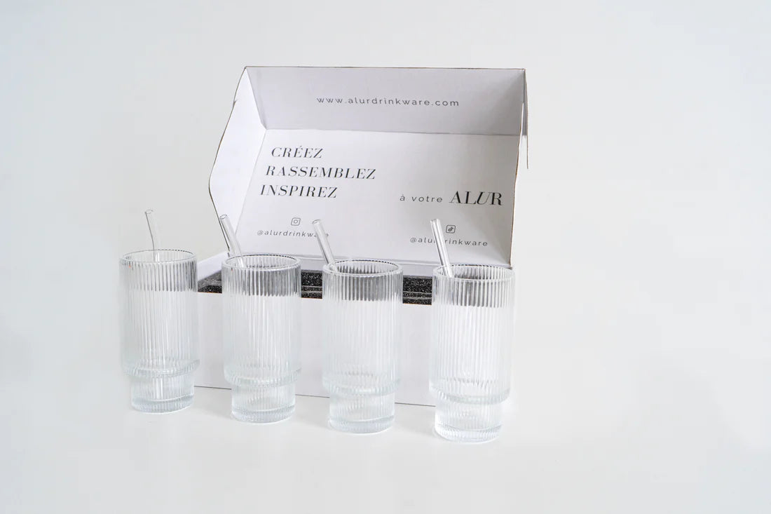 Alur - Set De 4 verres "Highball' - SALZBURG RIPPLE