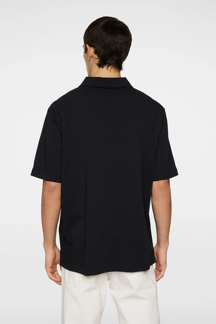 J.Lindeberg | Polo ''Roy'' coupe détendue - noir