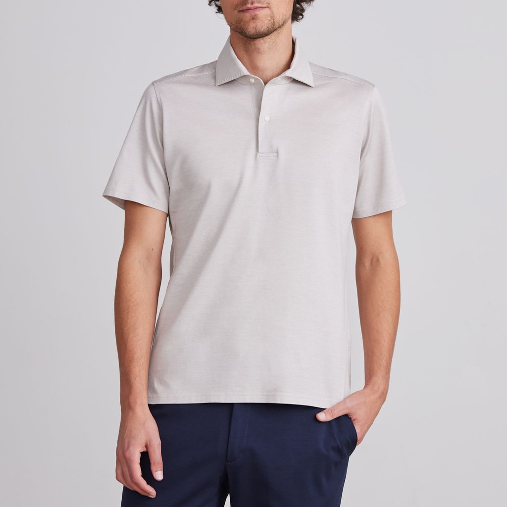 Emanuel Berg | Polo ''Pablo'' en jersey - Beige