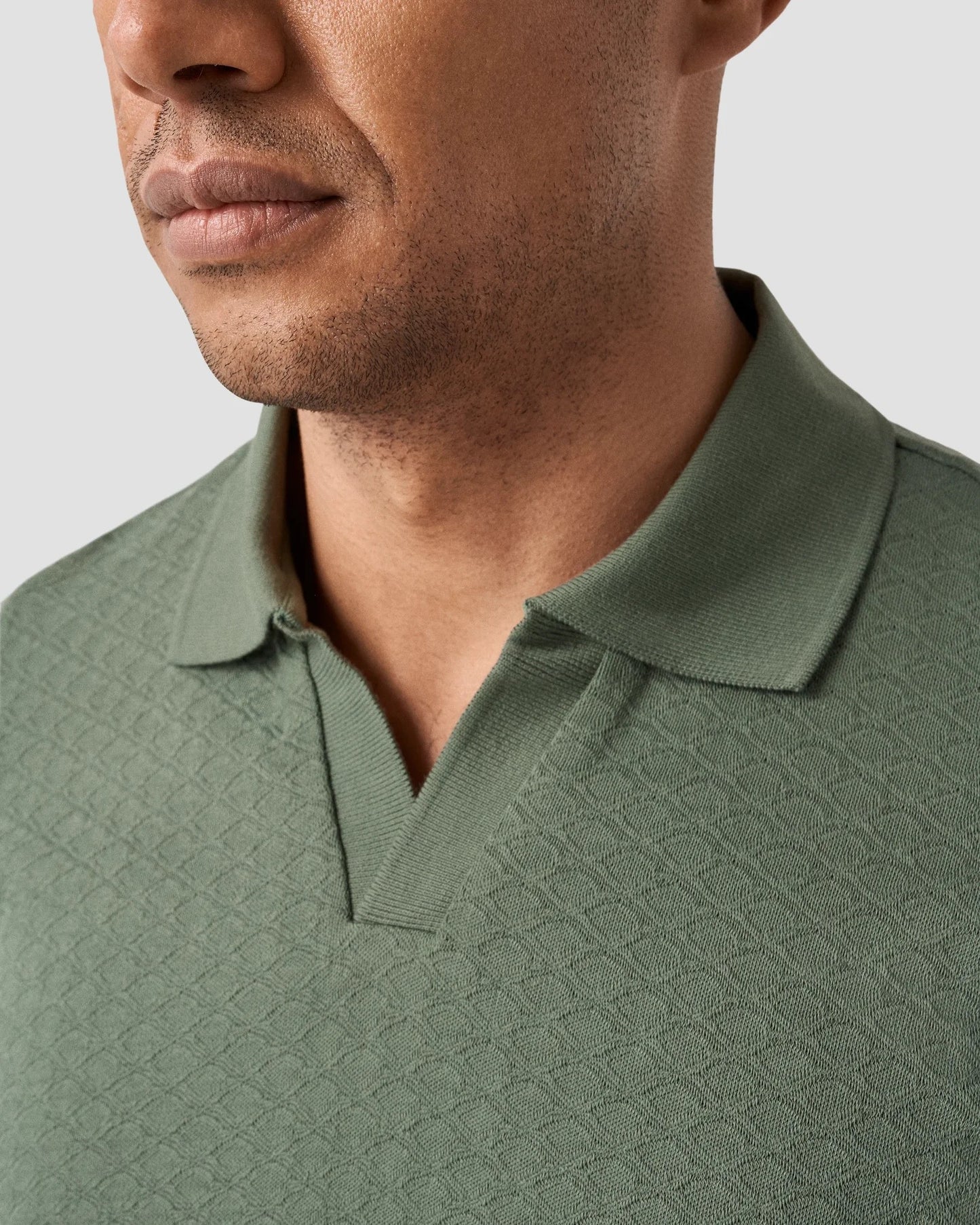 Eton | Polo en jacquard - Vert