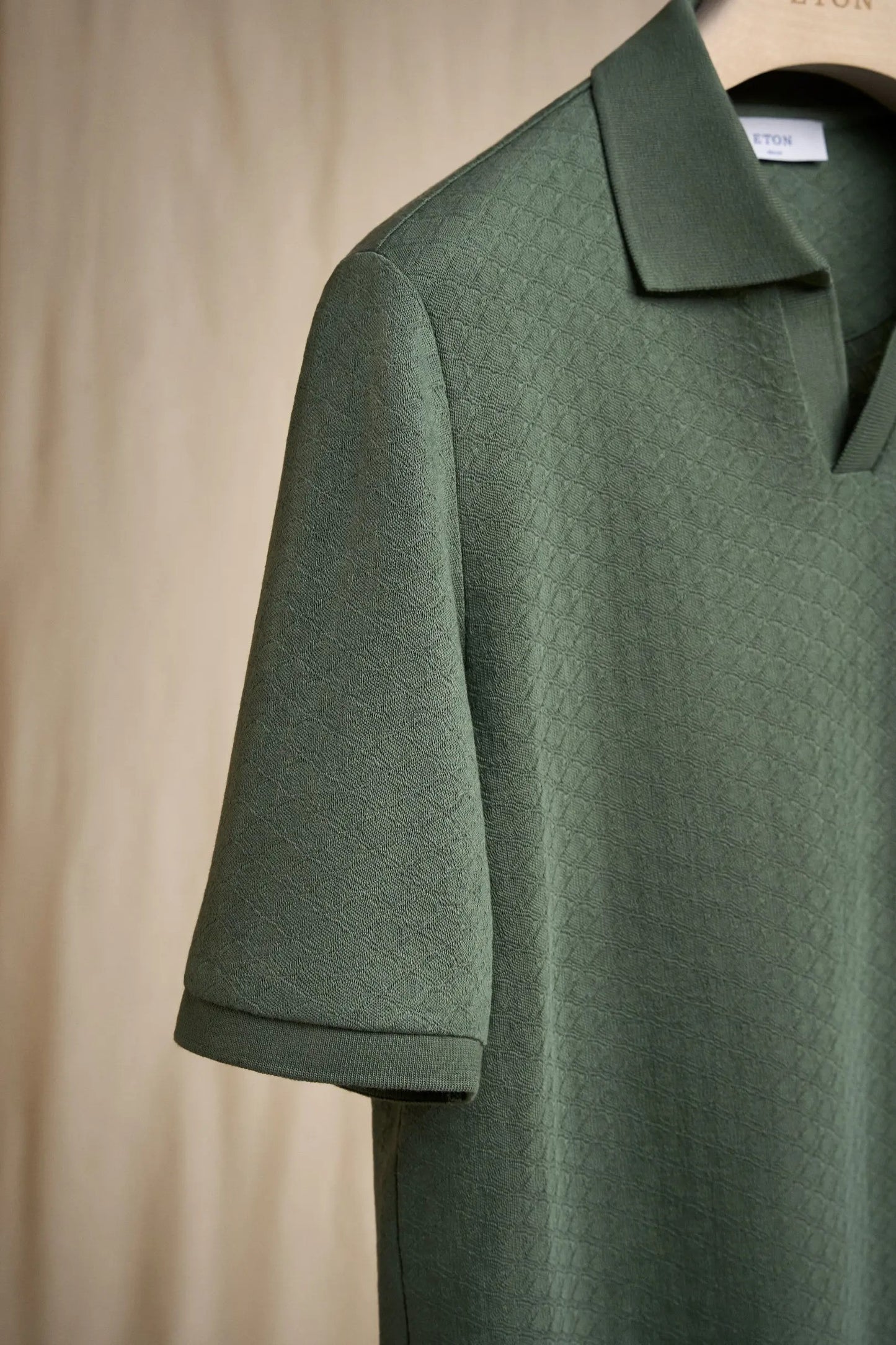 Eton | Polo en jacquard - Vert