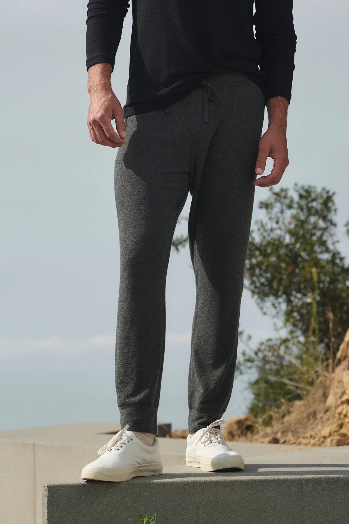Velvet | Pantalon de jersey douillet ''Zealand'' - Anthracite