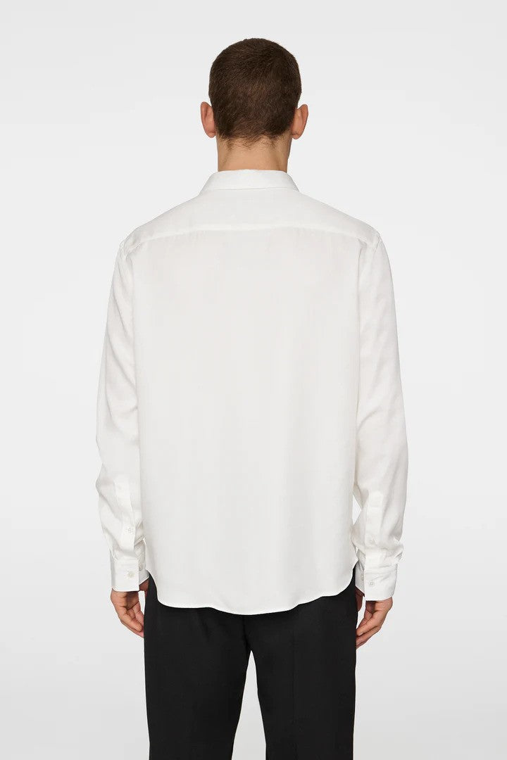 J.Lindeberg | Chemise slim à manches longues Comfort Tencel - blanc nuage