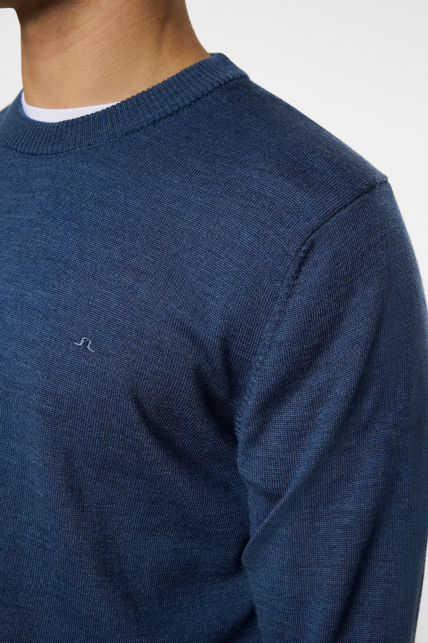 J.LINDEBERG | Pull "Keane" Merino à col rond - Indigo