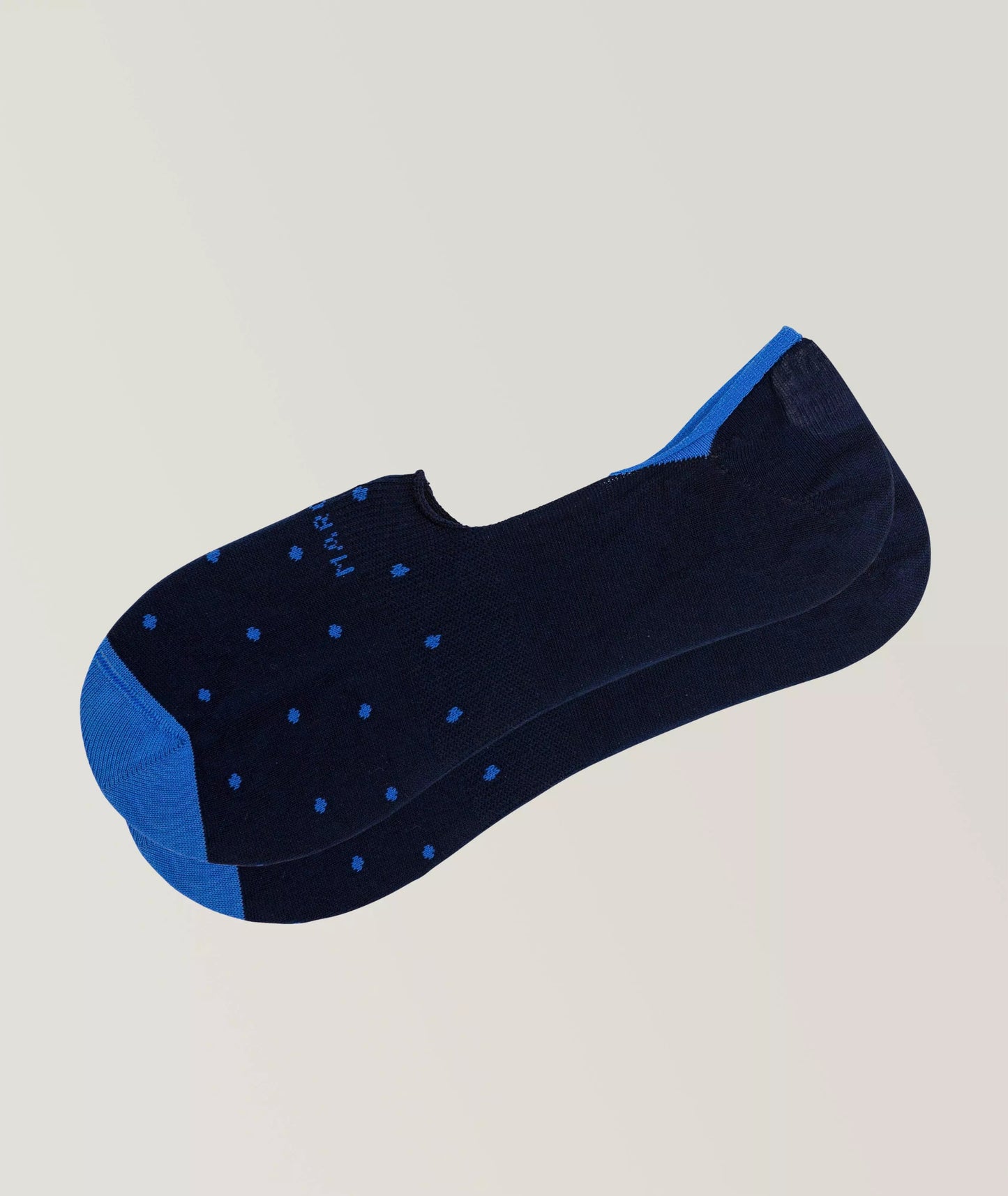 Marcoliani | Chaussettes courtes Invisible Touch motifs à pois - Bleu marin