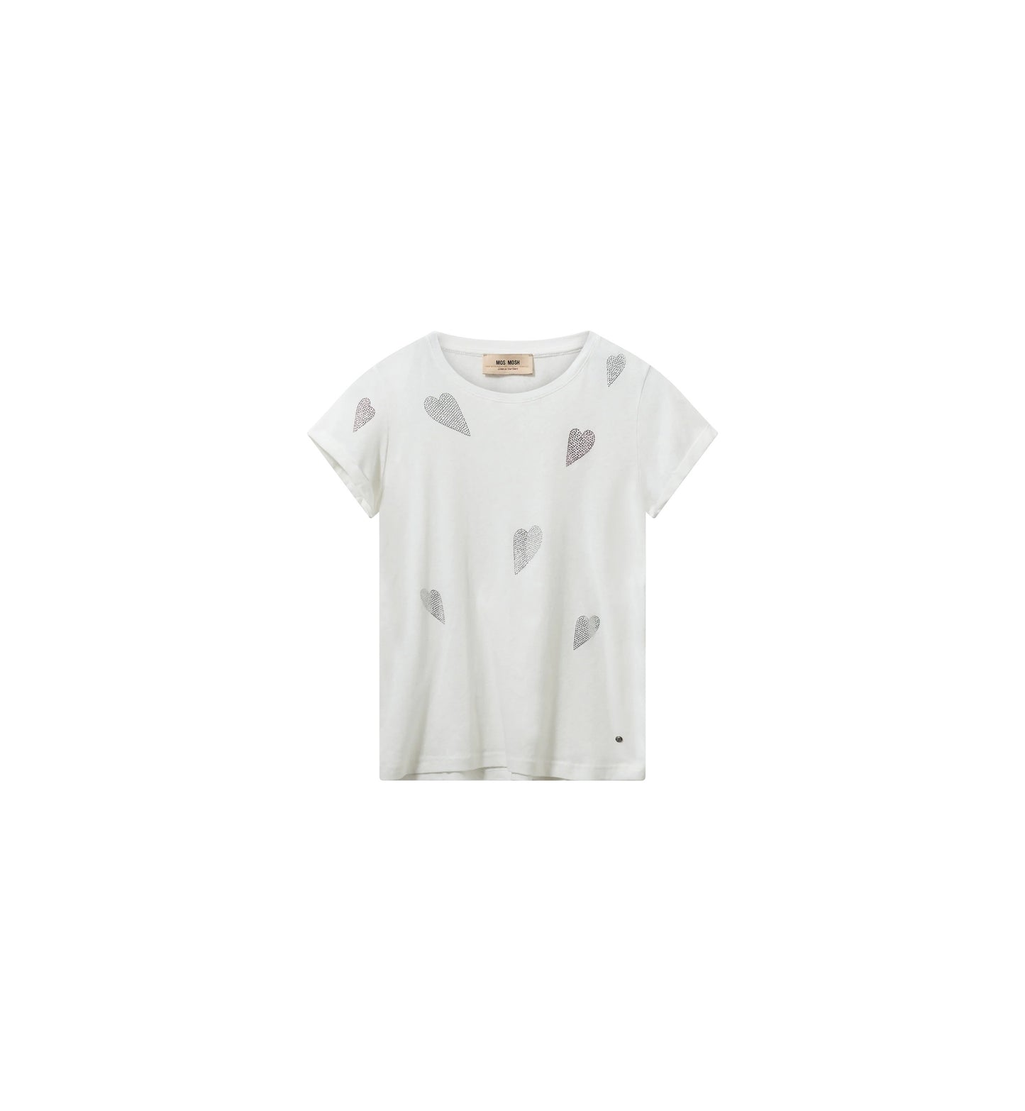 MOS MOSH | T-shirt coeurs "LAURA" - Blanc