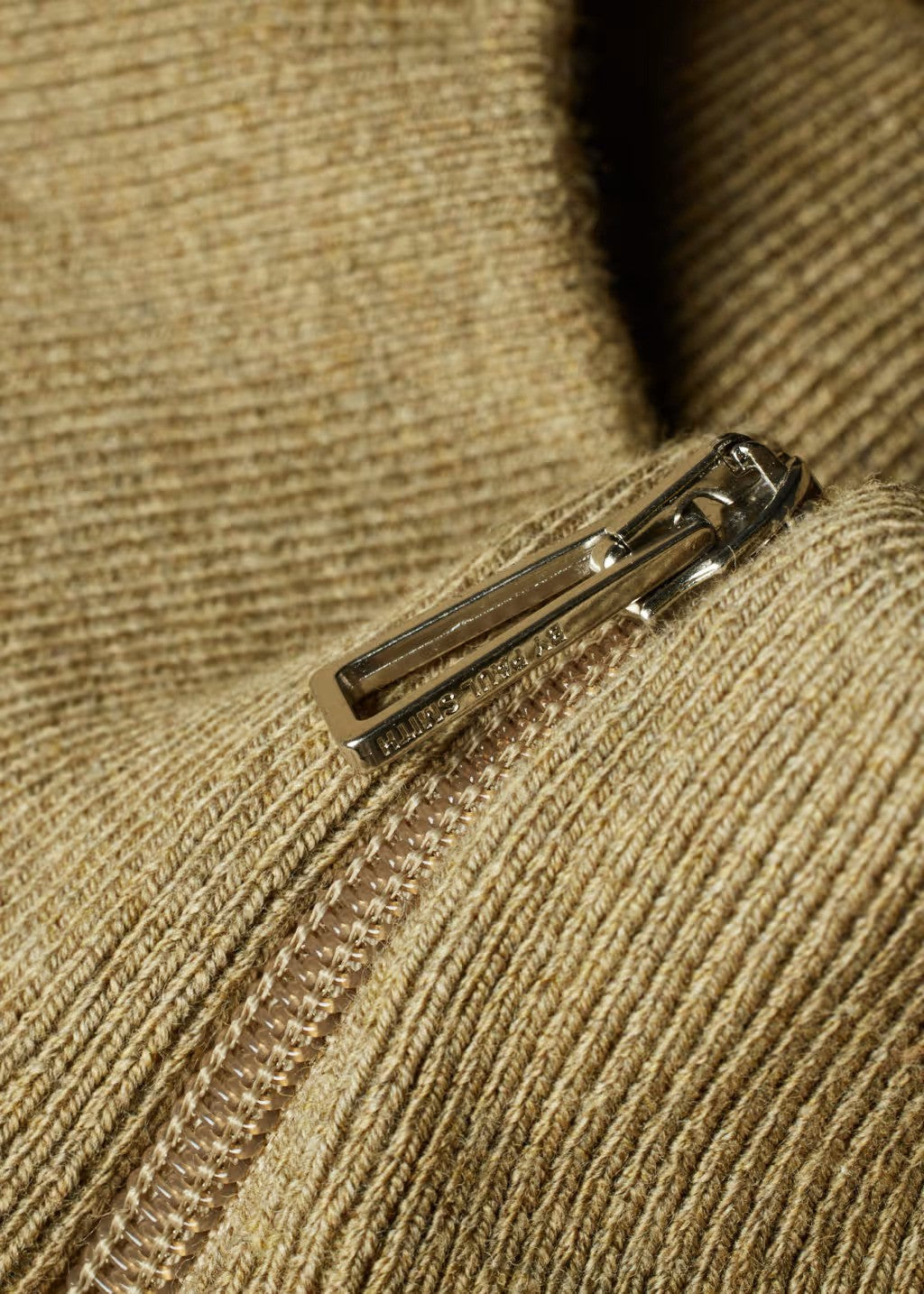 Paul Smith | Pull à demi-zip avec logo Zebra - Camel
