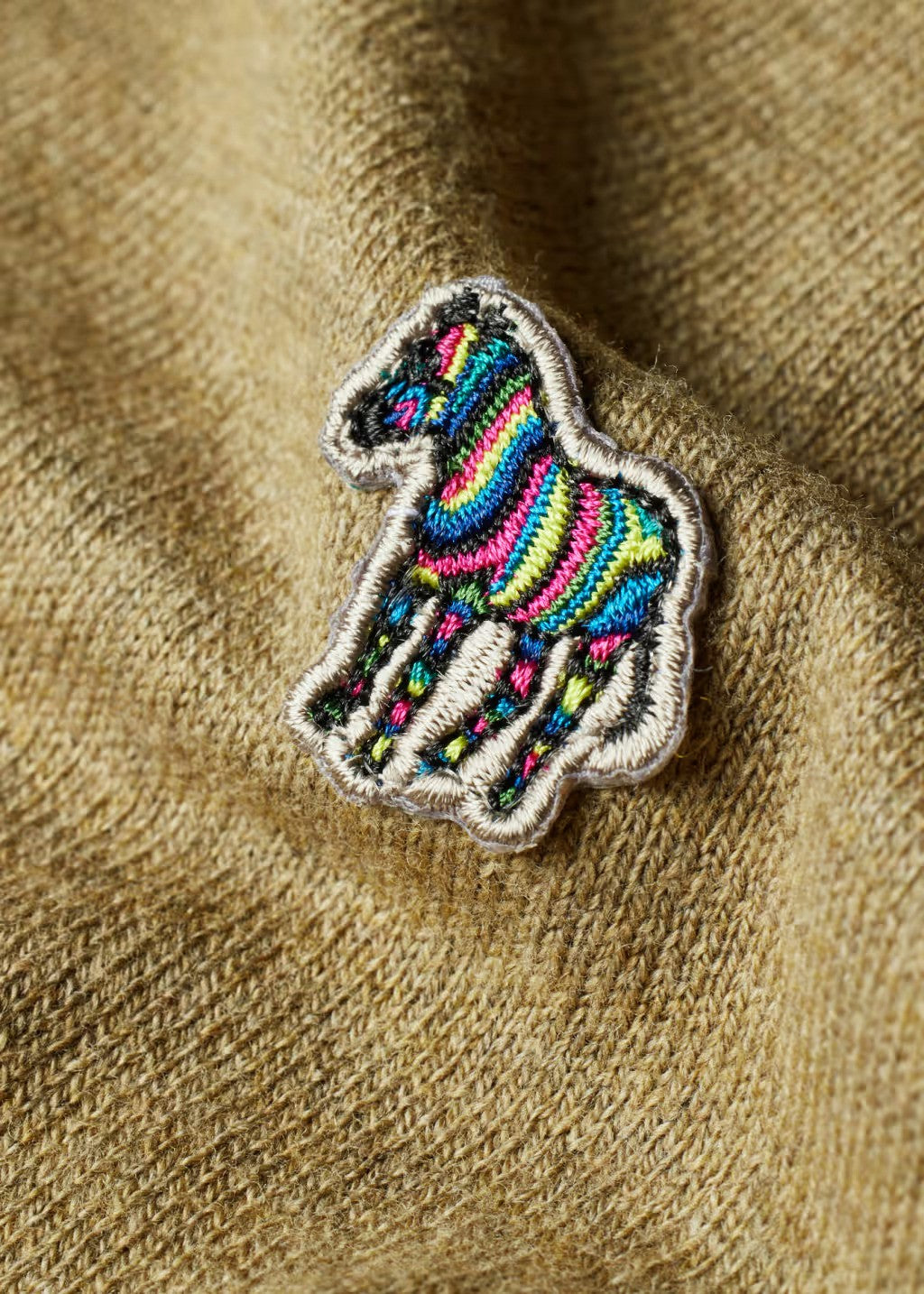 Paul Smith | Pull à demi-zip avec logo Zebra - Camel