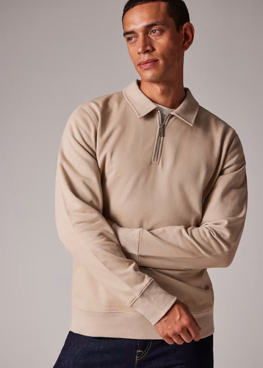 Paul Smith | Sweatshirt à col zippé - Oatmeal