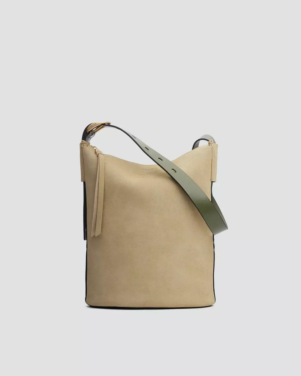 RAG&BONE - Sac en daim "BELIZE" - Écru et vert