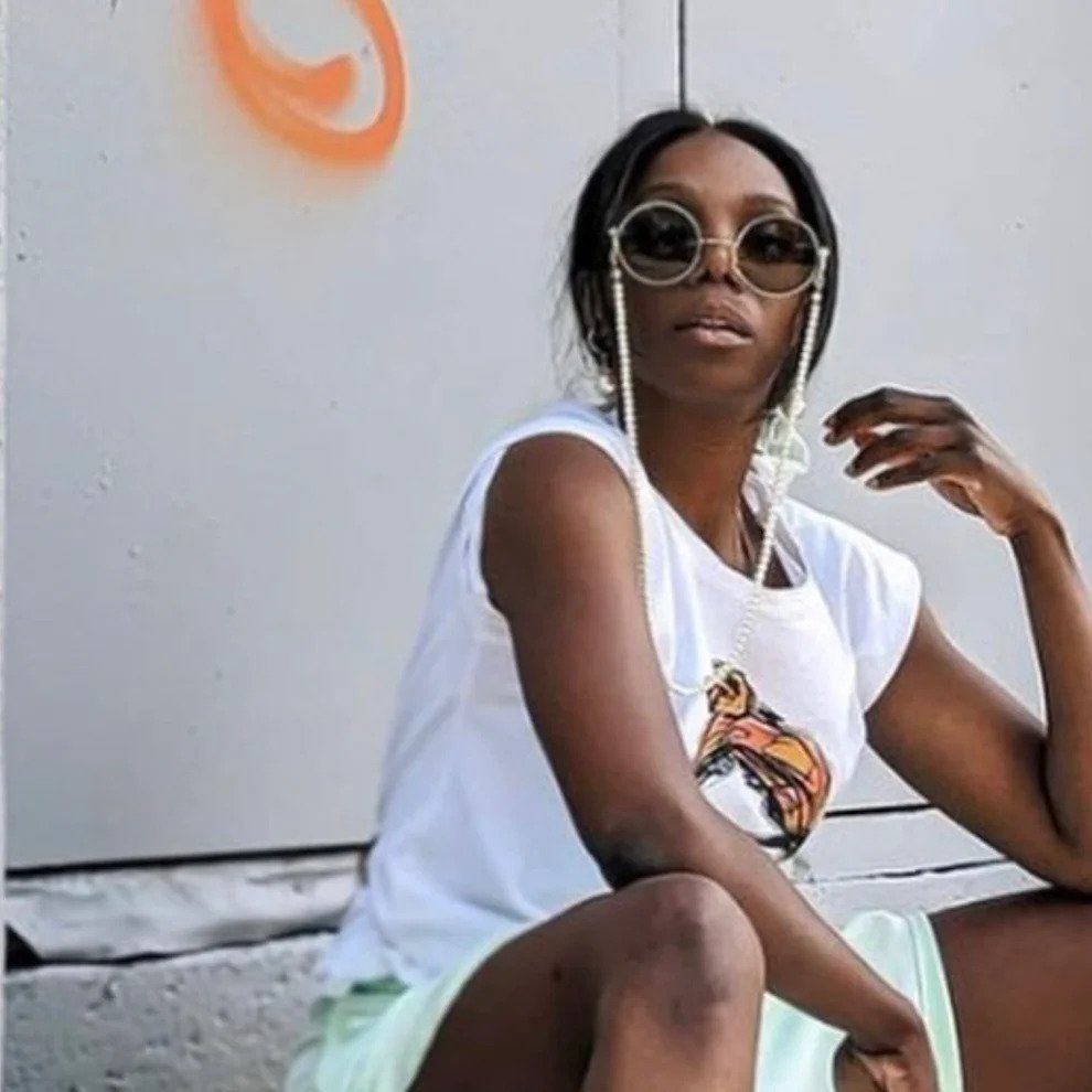 RM KANDY | Chaîne de lunettes de soleil - Perles de Morganite