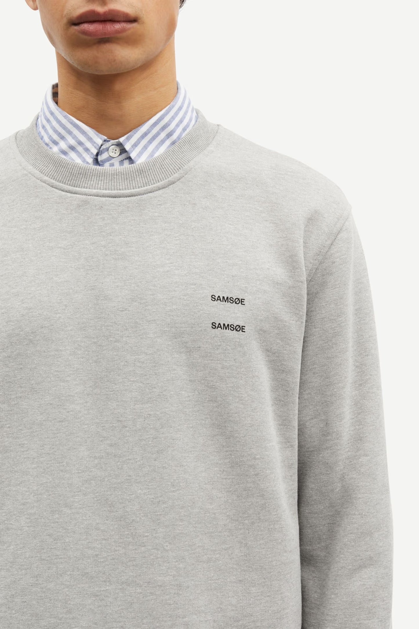SAMSØE SAMSØE | Le sweat à col rond ''Joel'' - Gris