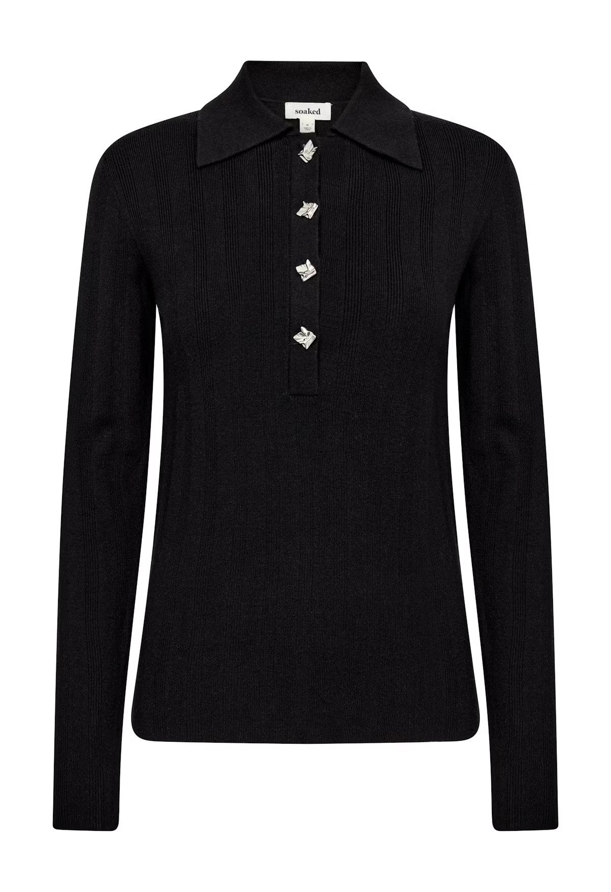 SOAKED IN LUXURY | Polo "SPINA" - Noir