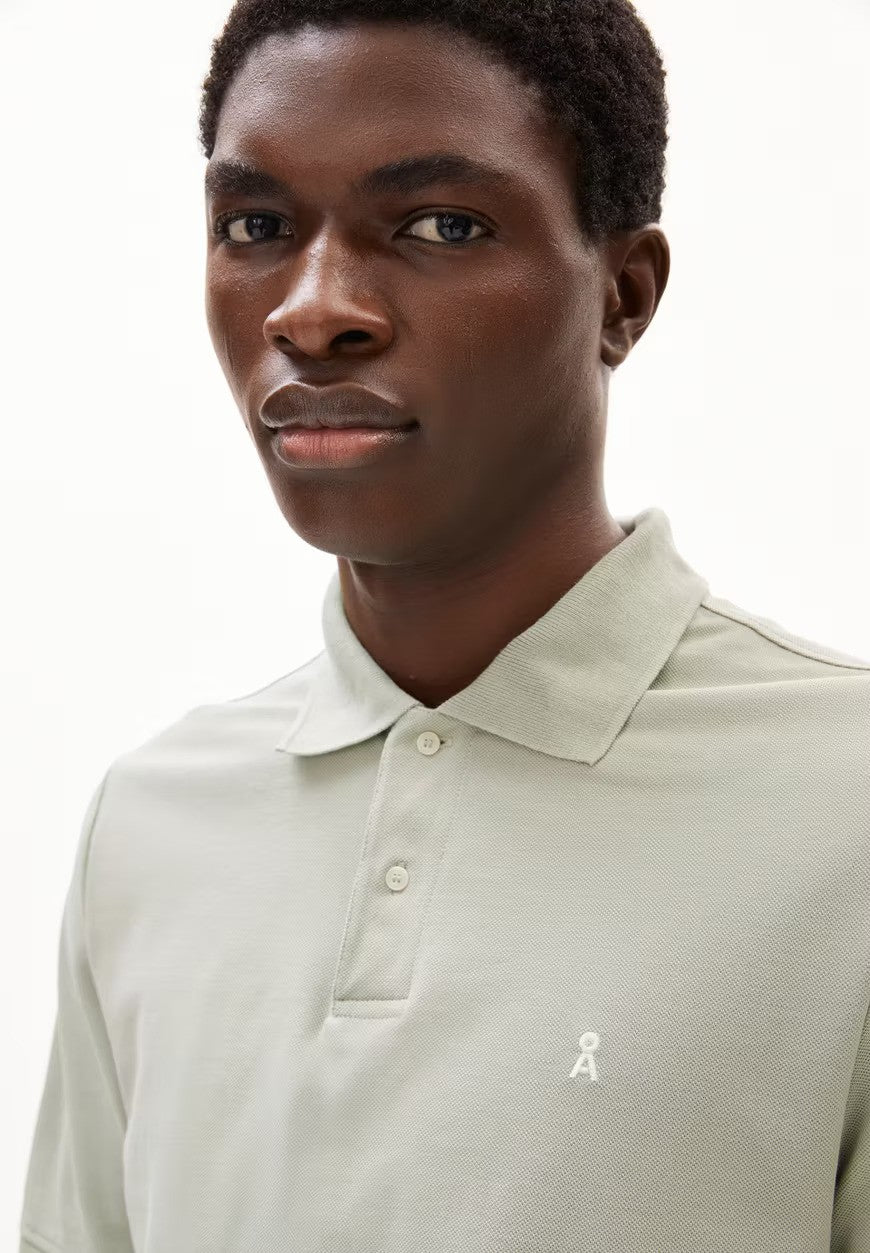 ARMEDANGELS | Polo "MAARIO" - Vert sauge