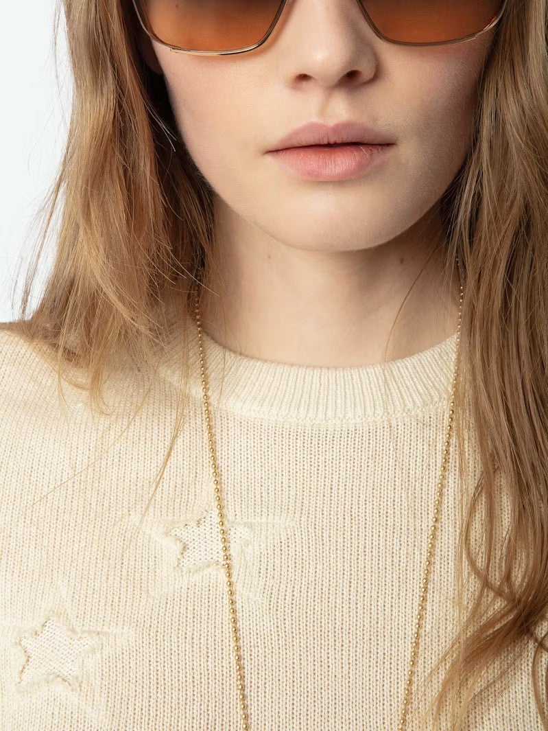 Zadig & Voltaire | Pull manches courtes "BULLY" - Ecru