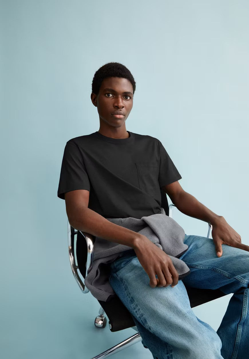 ARMEDANGELS | T-Shirt avec poche "MAARKOS" - Noir