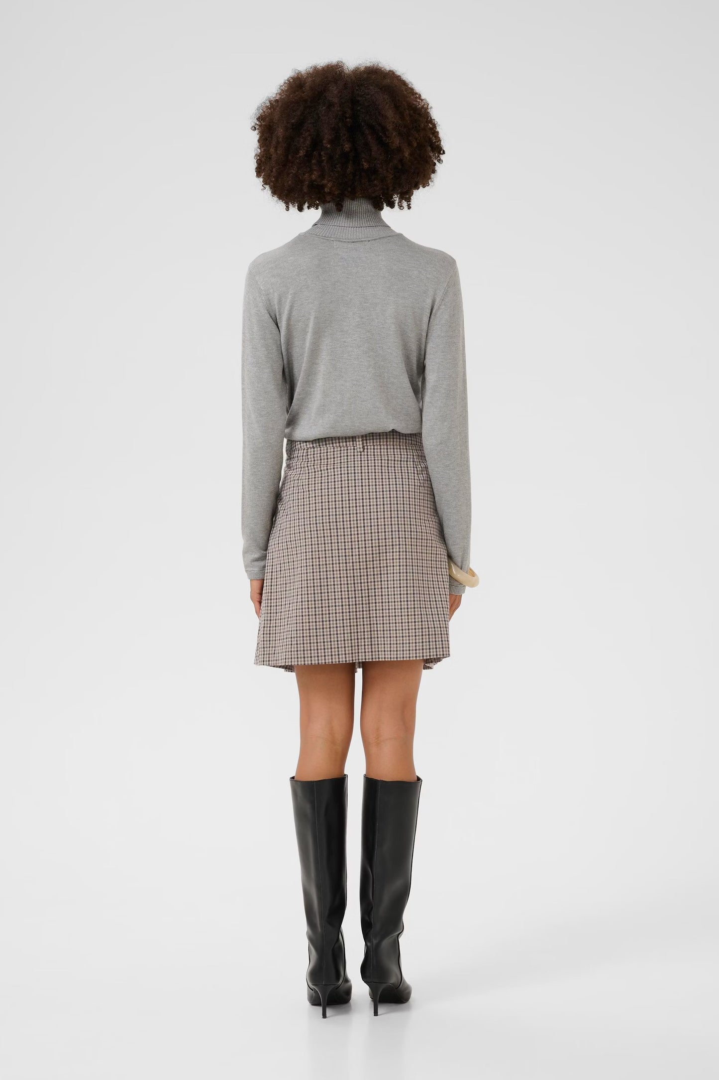 Culture | Jupe 'Checka' | Brun