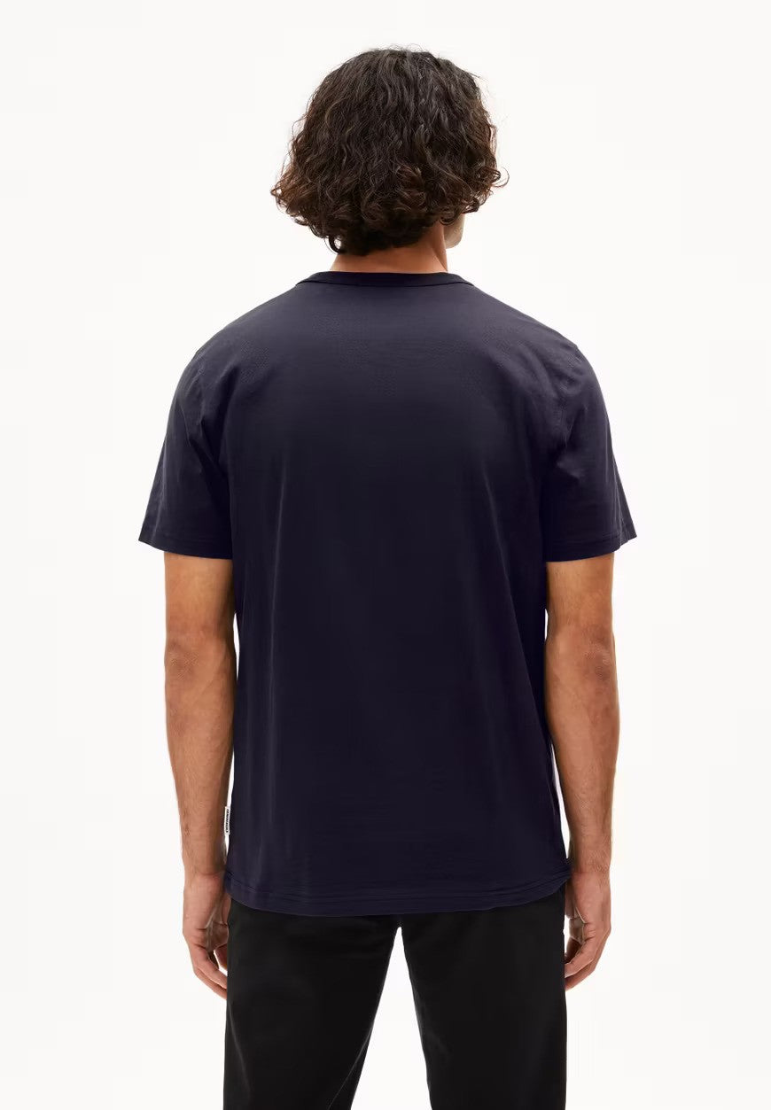 ARMEDANGELS | T-Shirt avec poche "MAARKOS" - Bleu marine