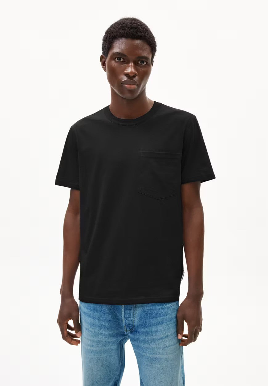 ARMEDANGELS | T-Shirt avec poche "MAARKOS" - Noir