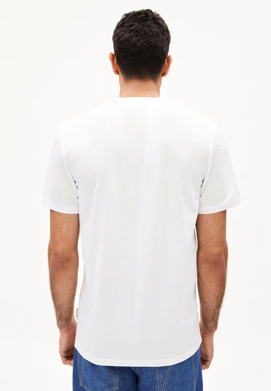ARMEDANGELS | T-Shirt avec poche "MAARKOS" - Blanc