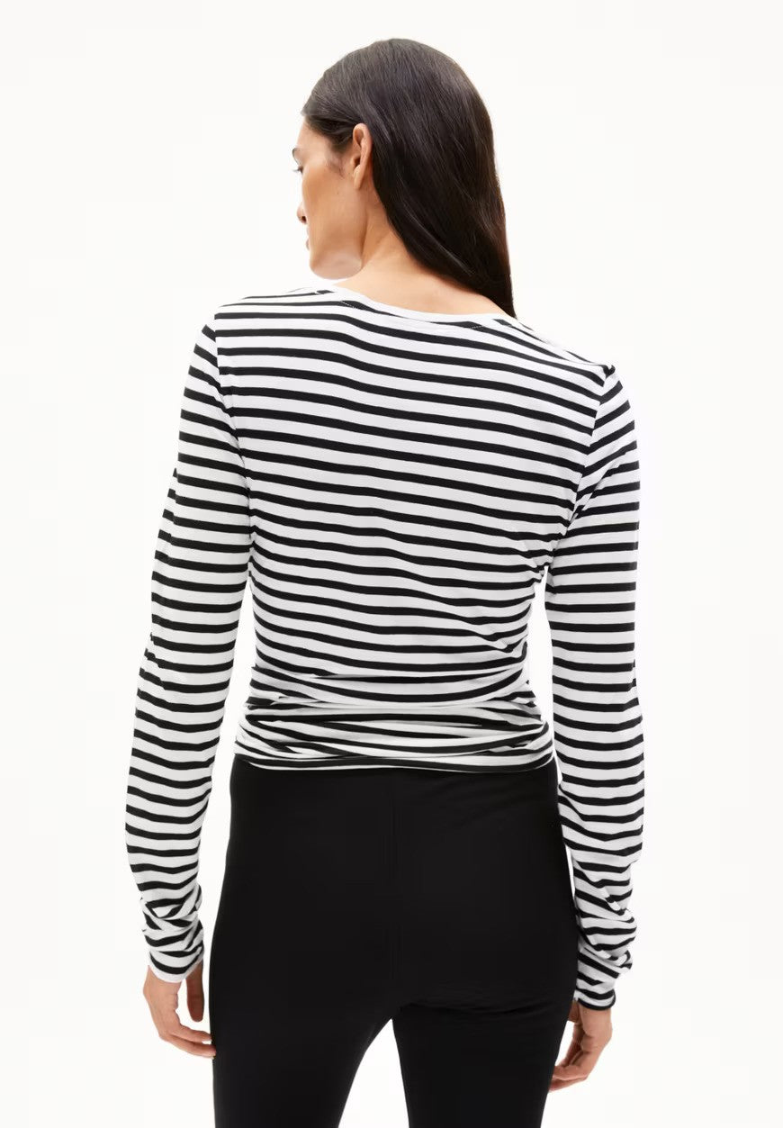 Armedangel | T-shirt "EINIAARA" - Blanc Noir