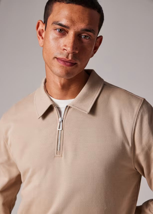 Paul Smith | Sweatshirt à col zippé - Oatmeal