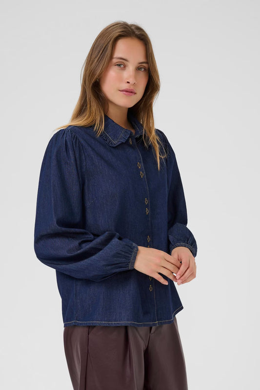 Culture | Chemise  'Uhilka' | Bleu Denim