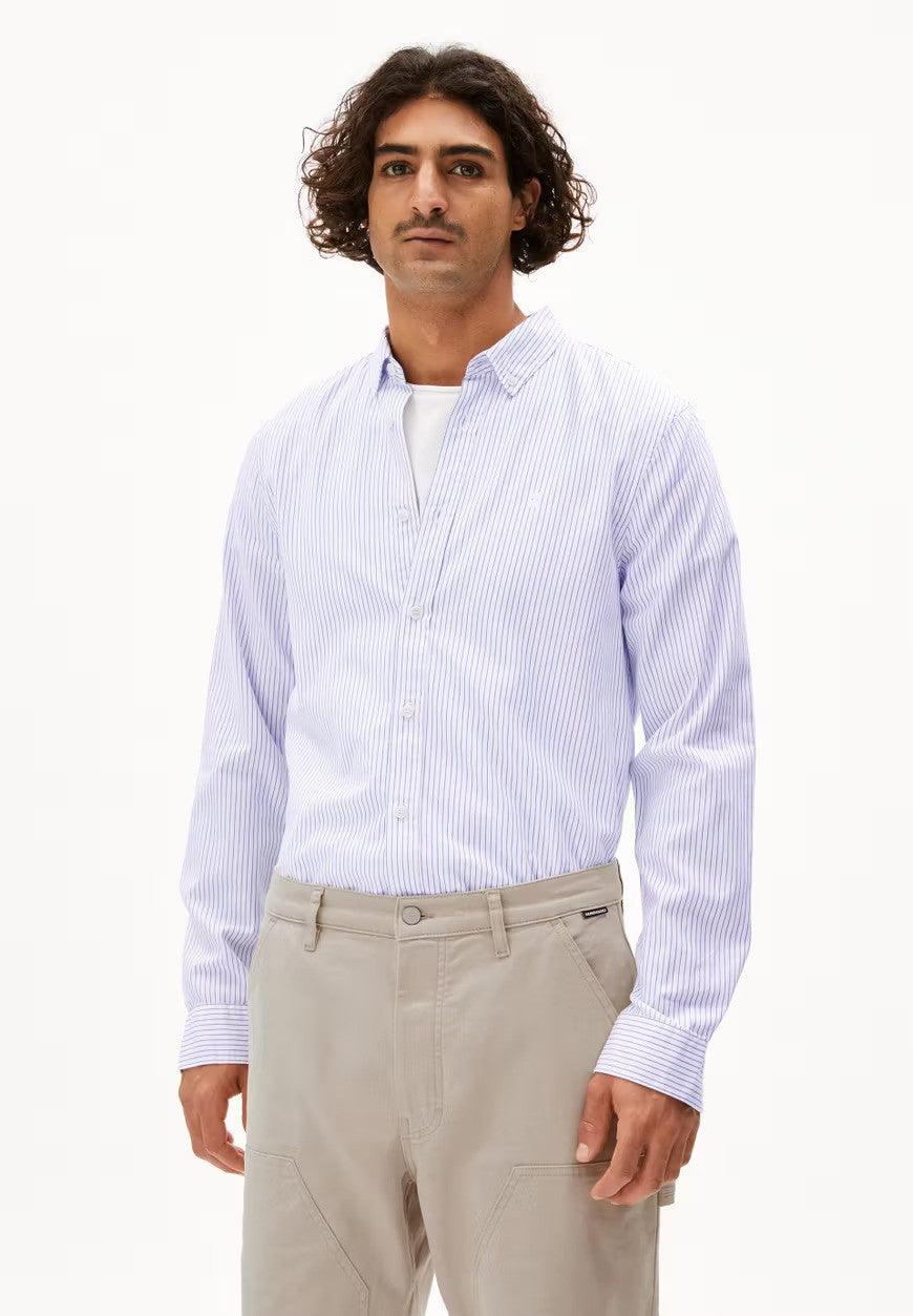 ARMEDANGELS | Chemise rayé "QUAASA" - Blanc