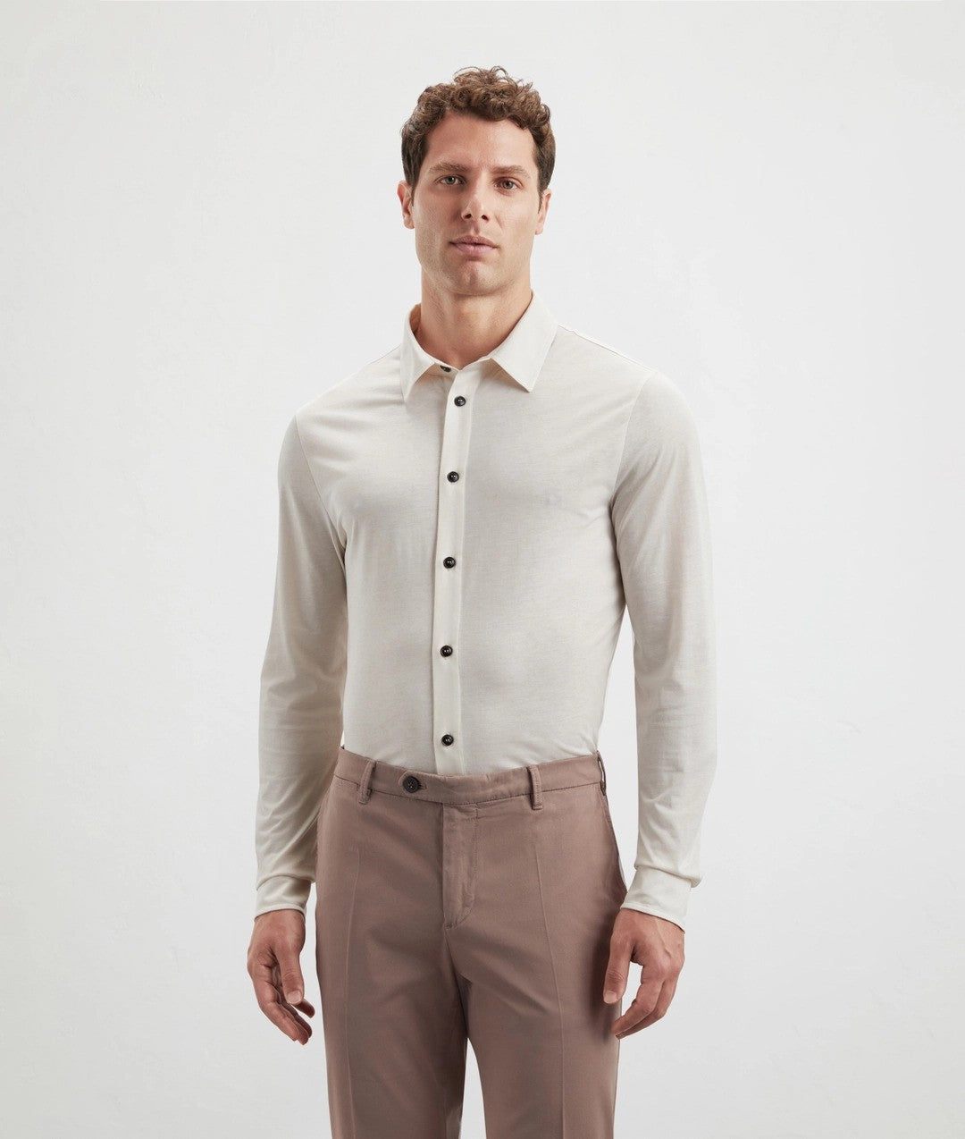 Pal Zileri | Chemise en coton et lyocell - Blanc