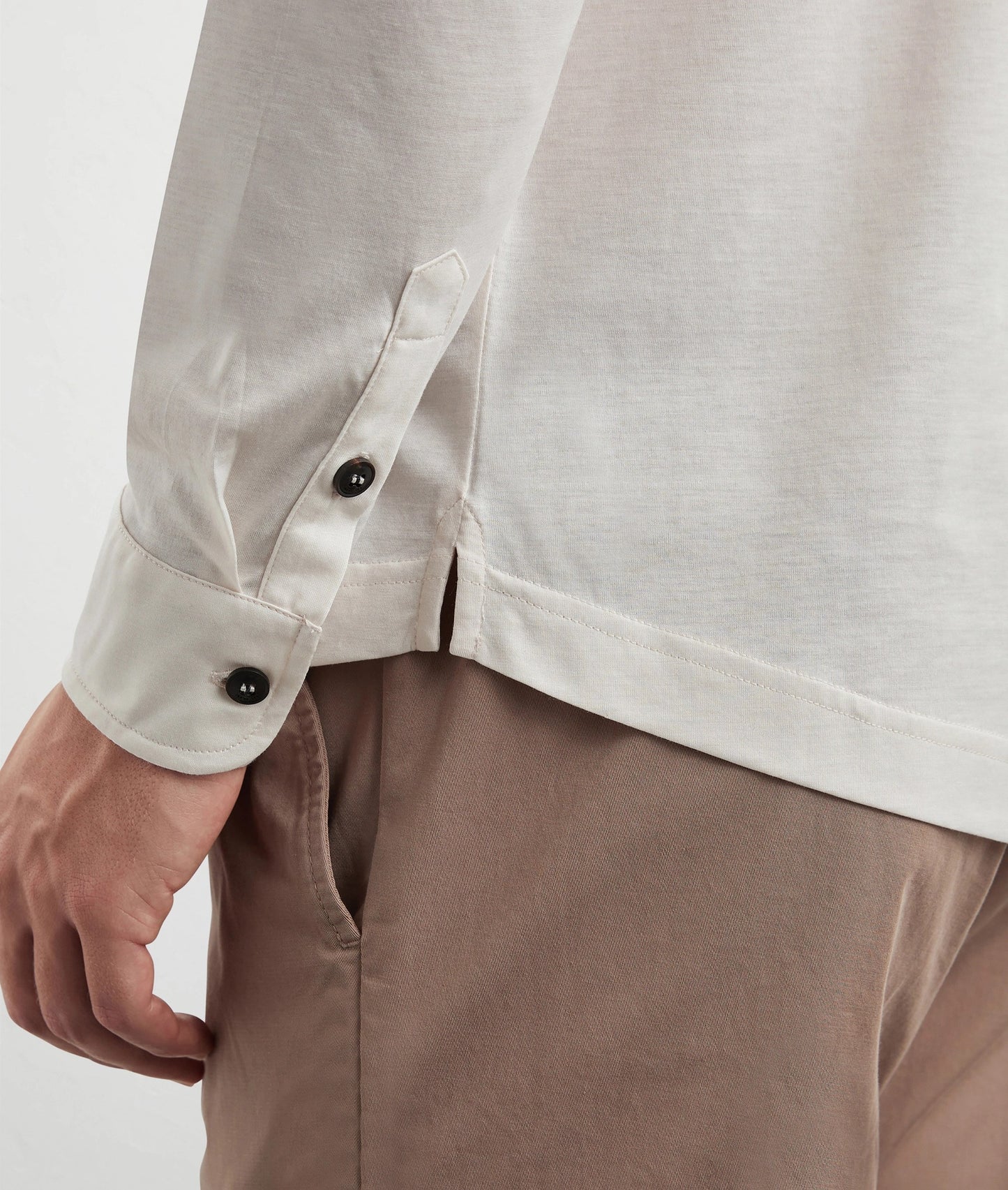 Pal Zileri | Chemise en coton et lyocell - Blanc