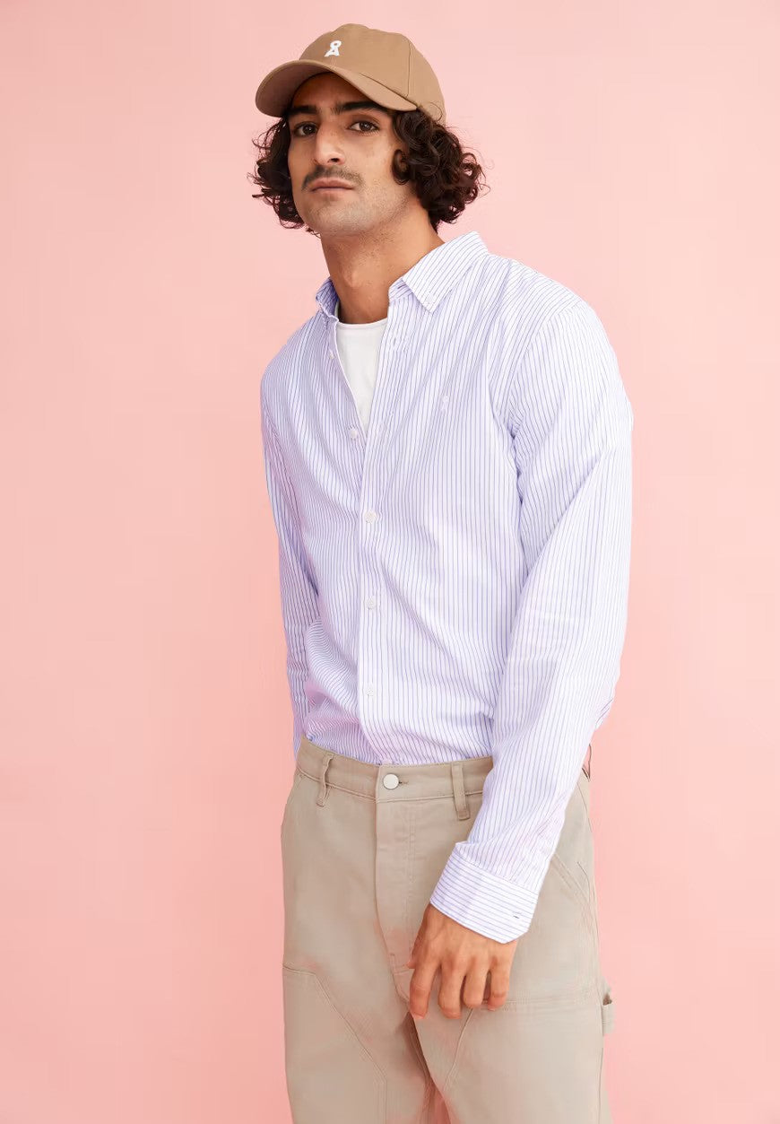 ARMEDANGELS | Chemise rayé "QUAASA" - Blanc