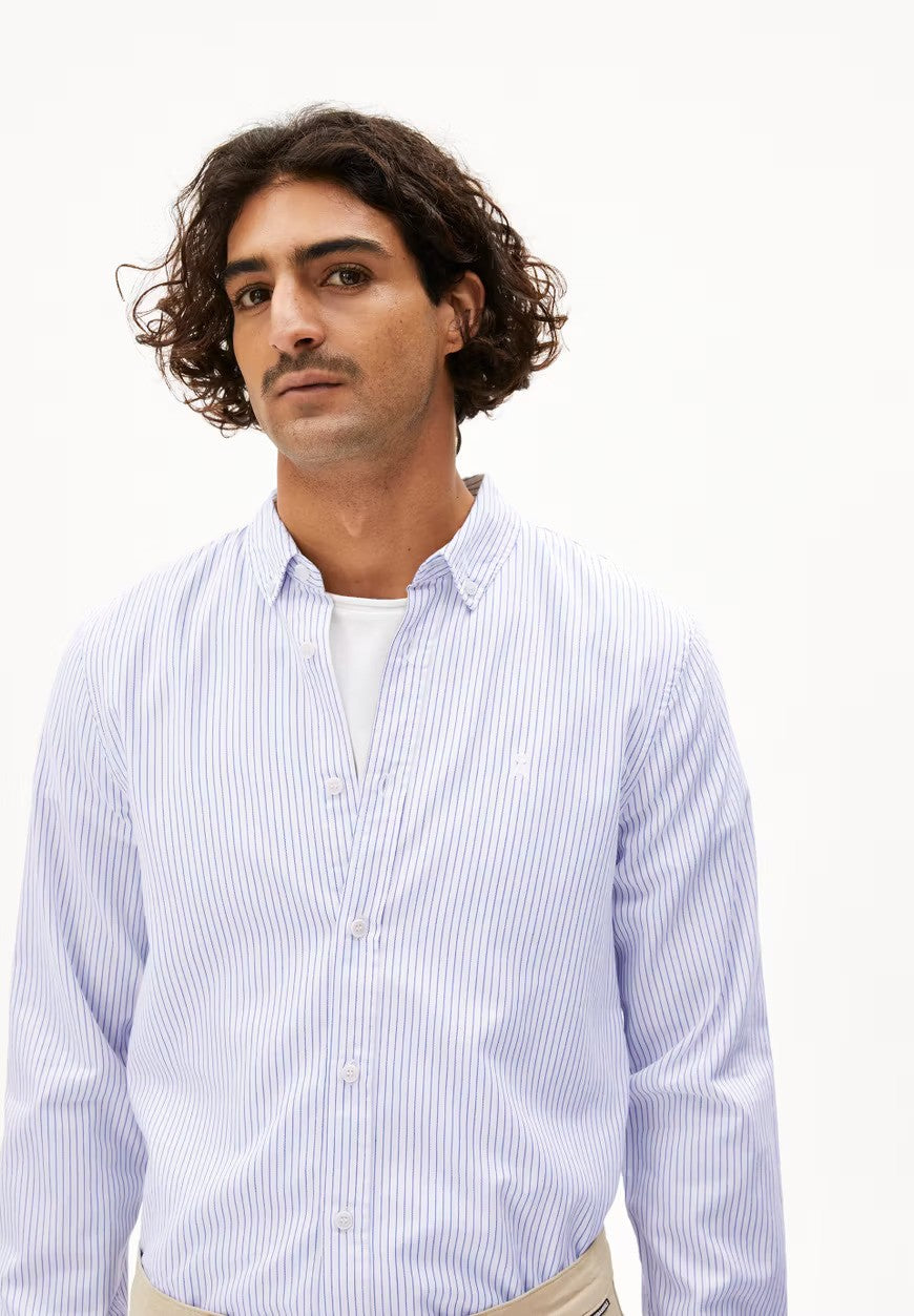 ARMEDANGELS | Chemise rayé "QUAASA" - Blanc