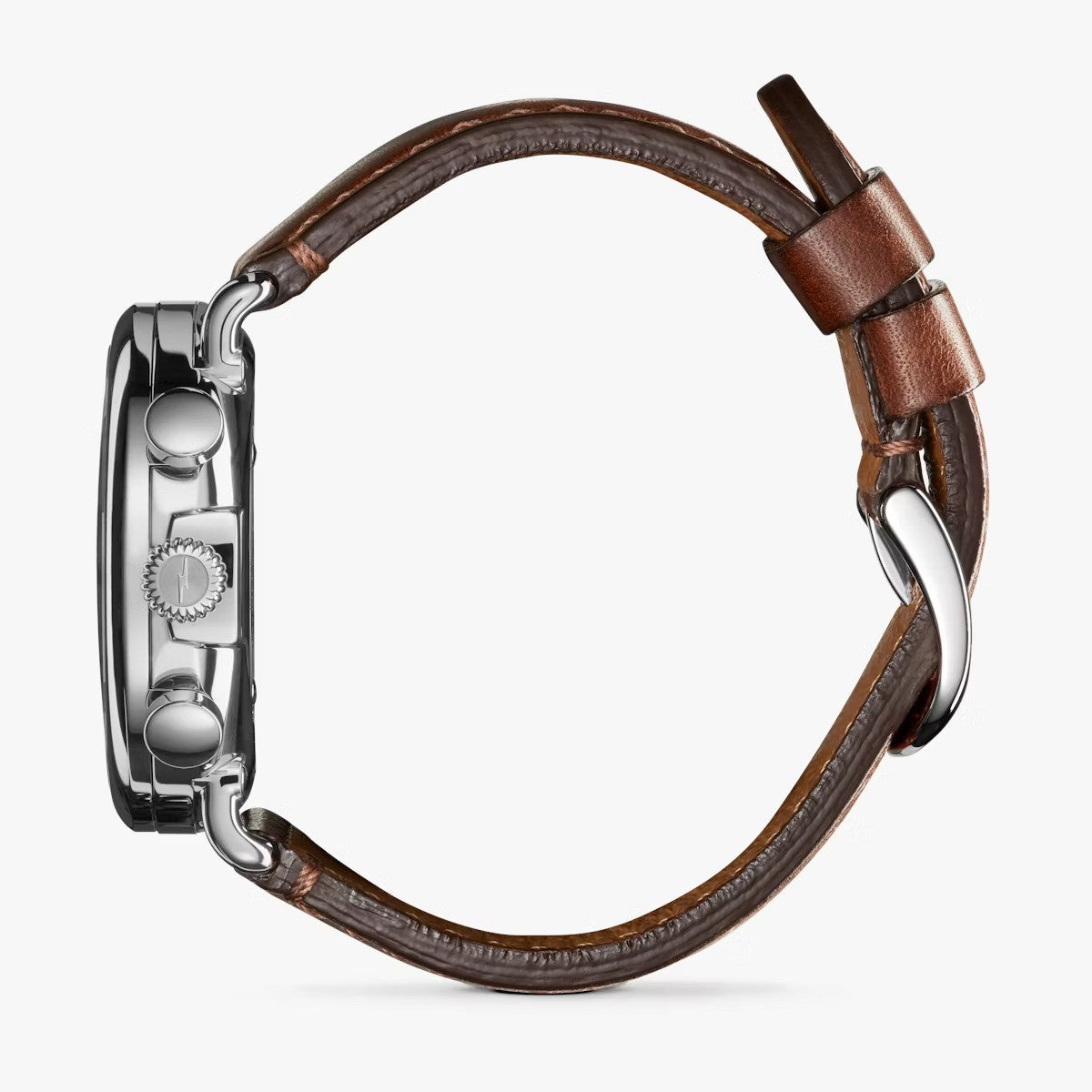 Shinola - Montre Runwell Chrono 41 mm - Cadran bleu royal / Teck