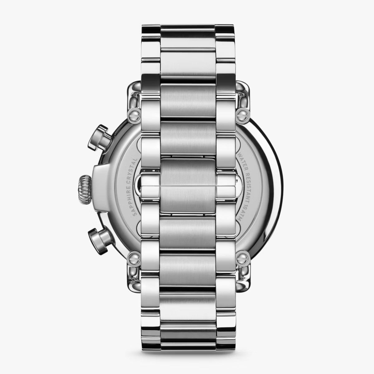 Shinola - Montre Runwell Chrono 41 mm - Noir / bracelet en acier inoxydable