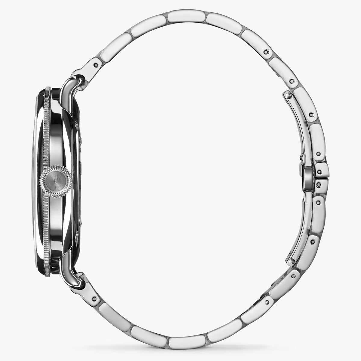 SHINOLA - Montre Canfield 43 mm - Bleu nuit /bracelet argenté