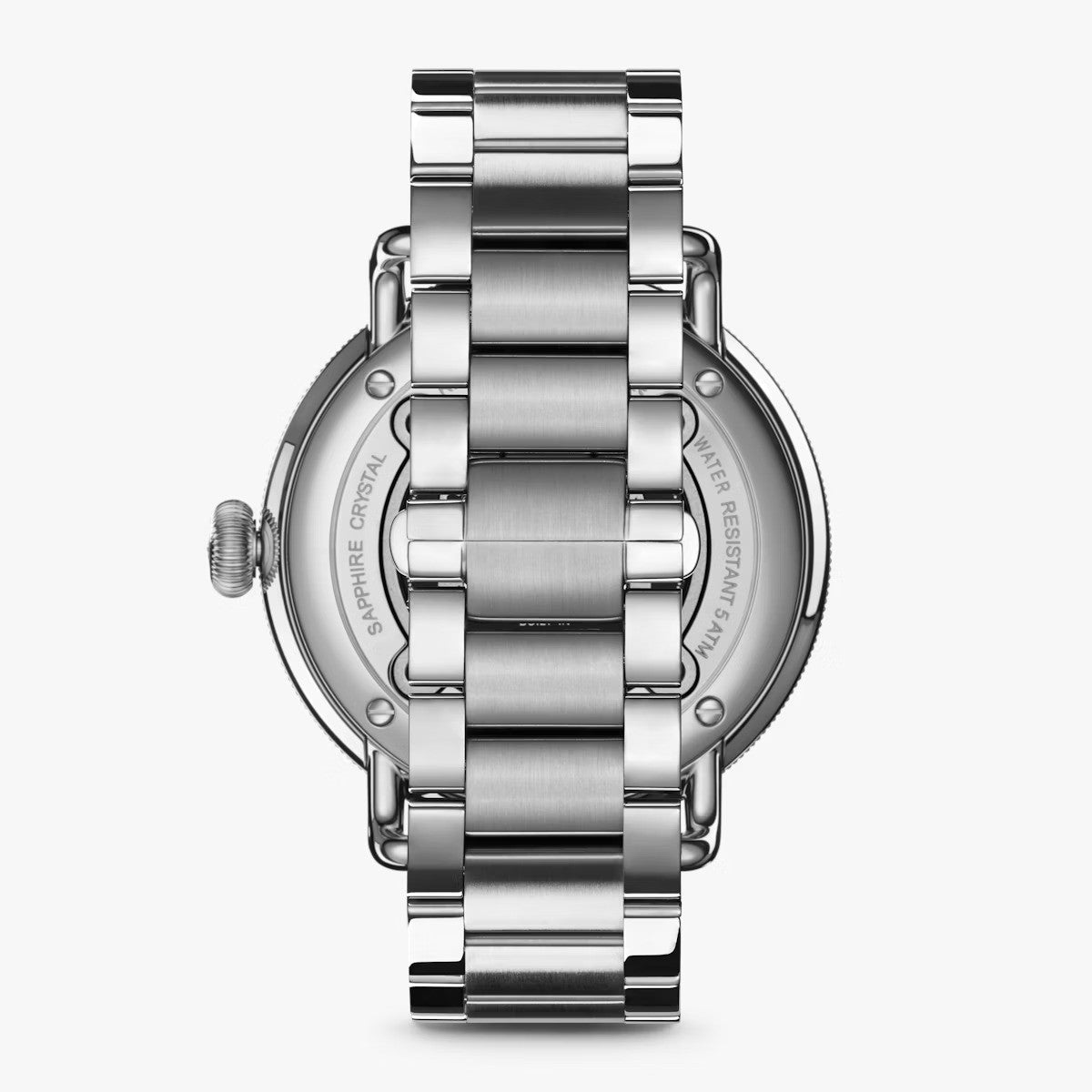 SHINOLA - Montre Canfield 43 mm - Bleu nuit /bracelet argenté