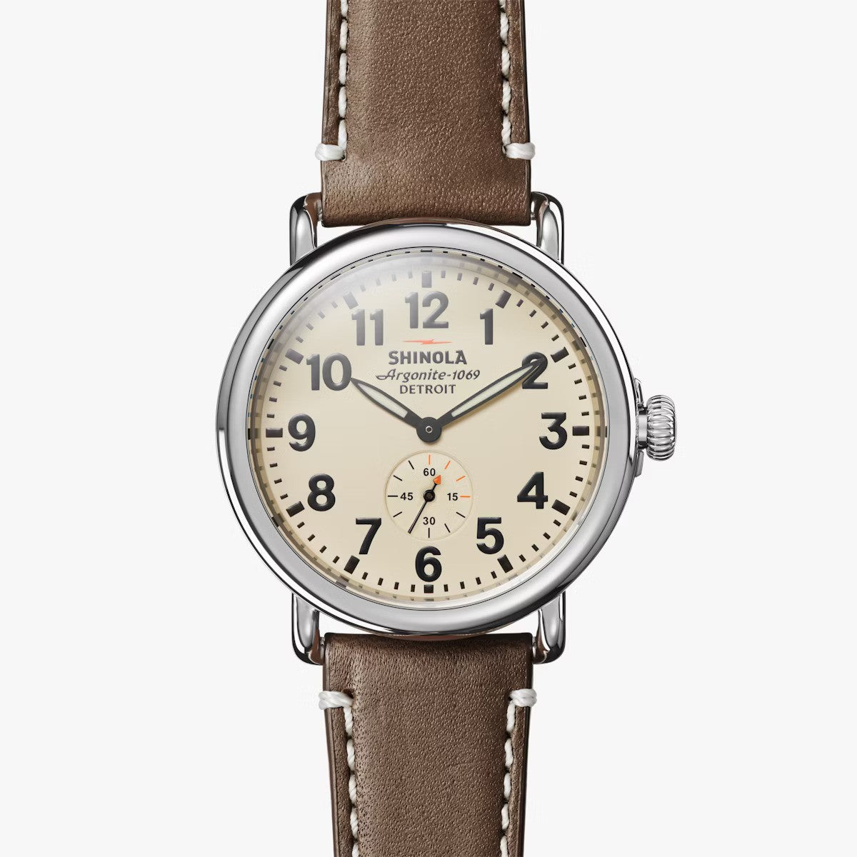 Shinola - montre THE RUNWELL 41mm - Cadran crème