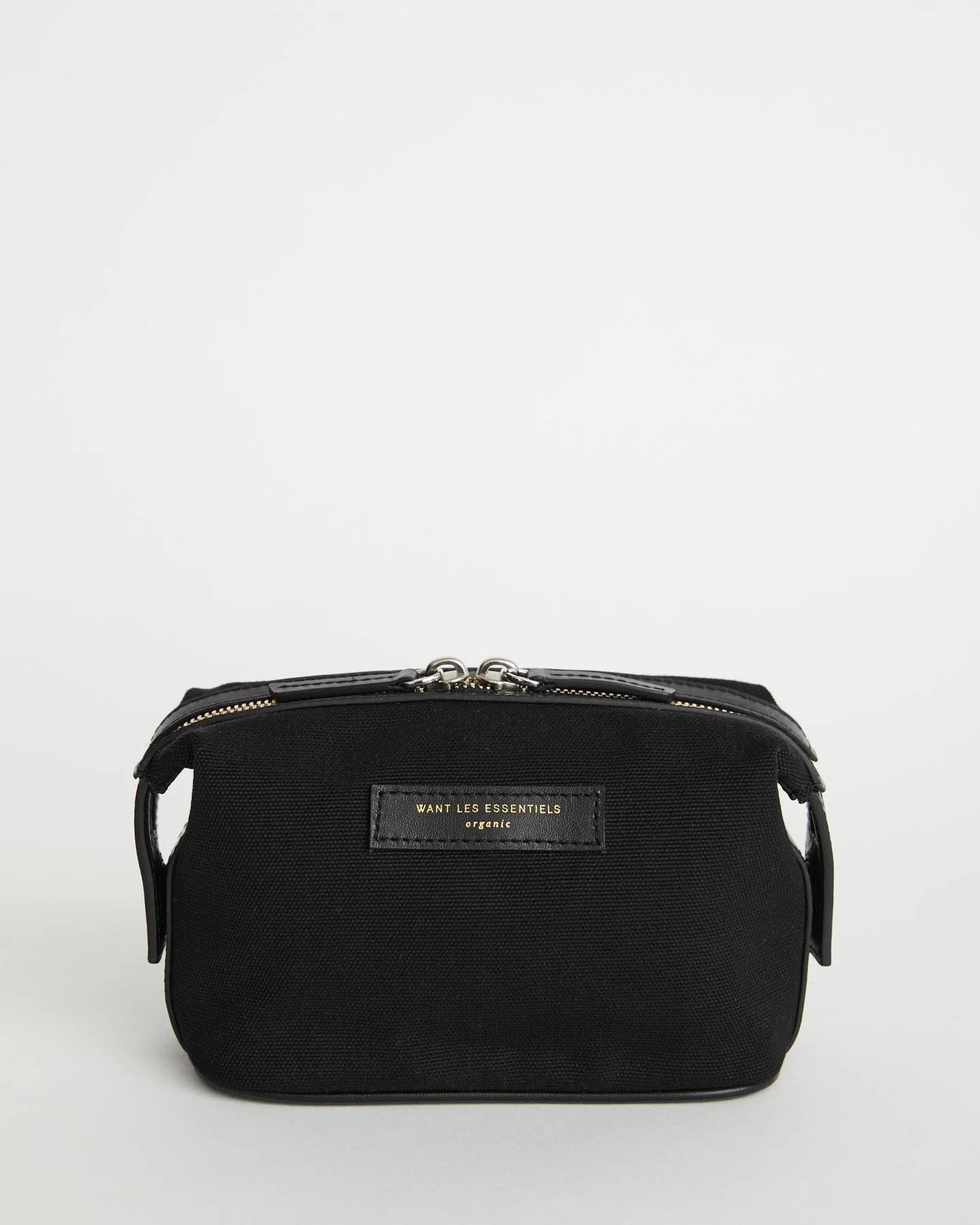 Want Les Essentiels - Trousse de toilette ''mini kenyatta'' en coton organic® - Noir