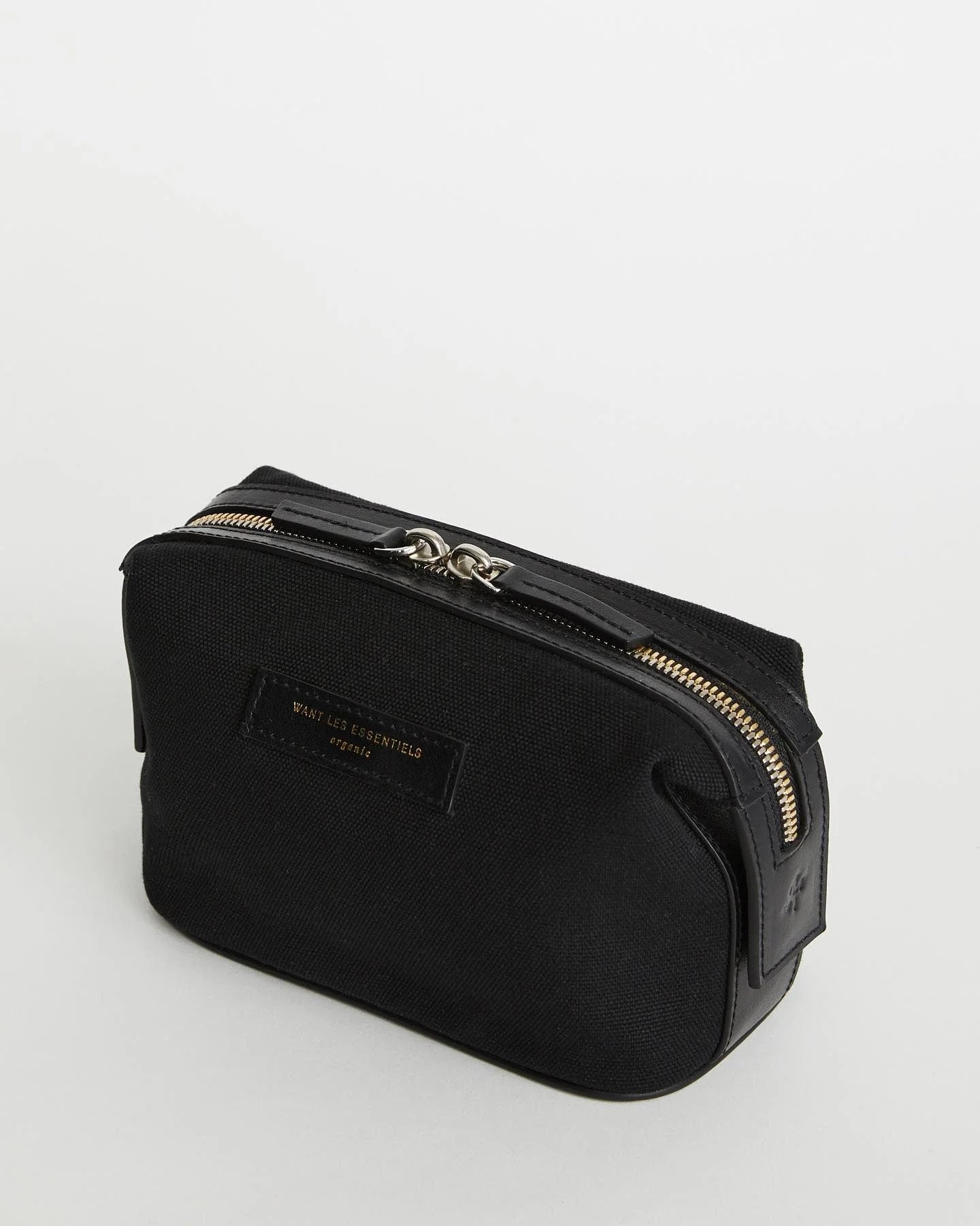 Want Les Essentiels - Trousse de toilette ''mini kenyatta'' en coton organic® - Noir