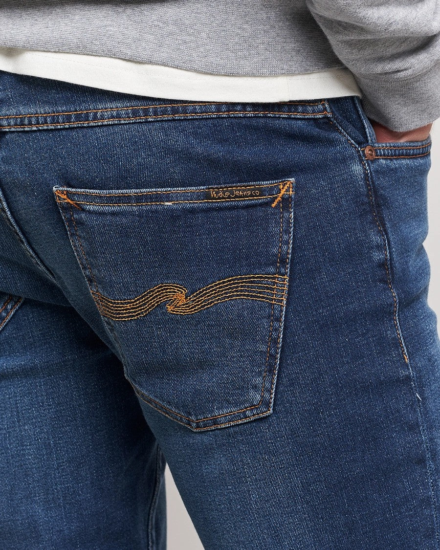 NUDIE JEANS | Jean "Grim Tim" - Bleu ''Indigo Myth''