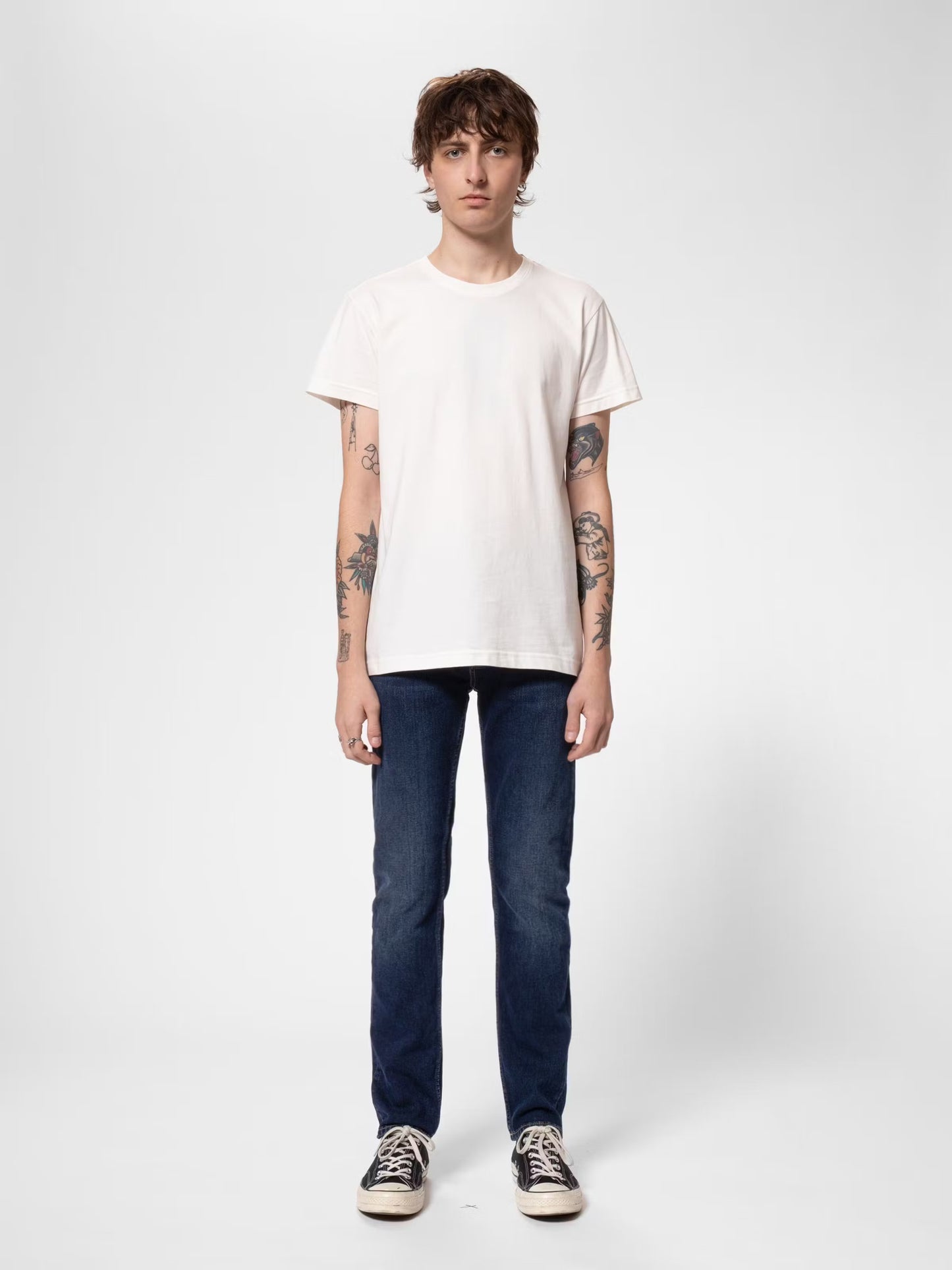 NUDIE JEANS | Jean "GRIM TIM" - Bleu ''New Ink''