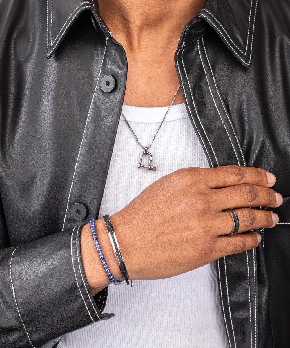 Pig & Hen | Collier ''D-shackle'' - Argent