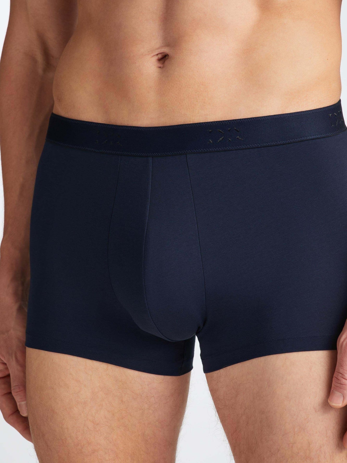 Derek Rose | Le boxer ''Jack'' en coton pima extensible - Marine